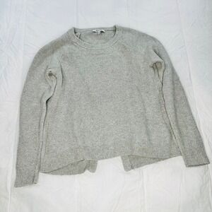 Madewell S Gray Sweater With‎ Open Slit Back EUC